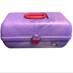 Vintage Marbled Purple Caboodles Travel Case